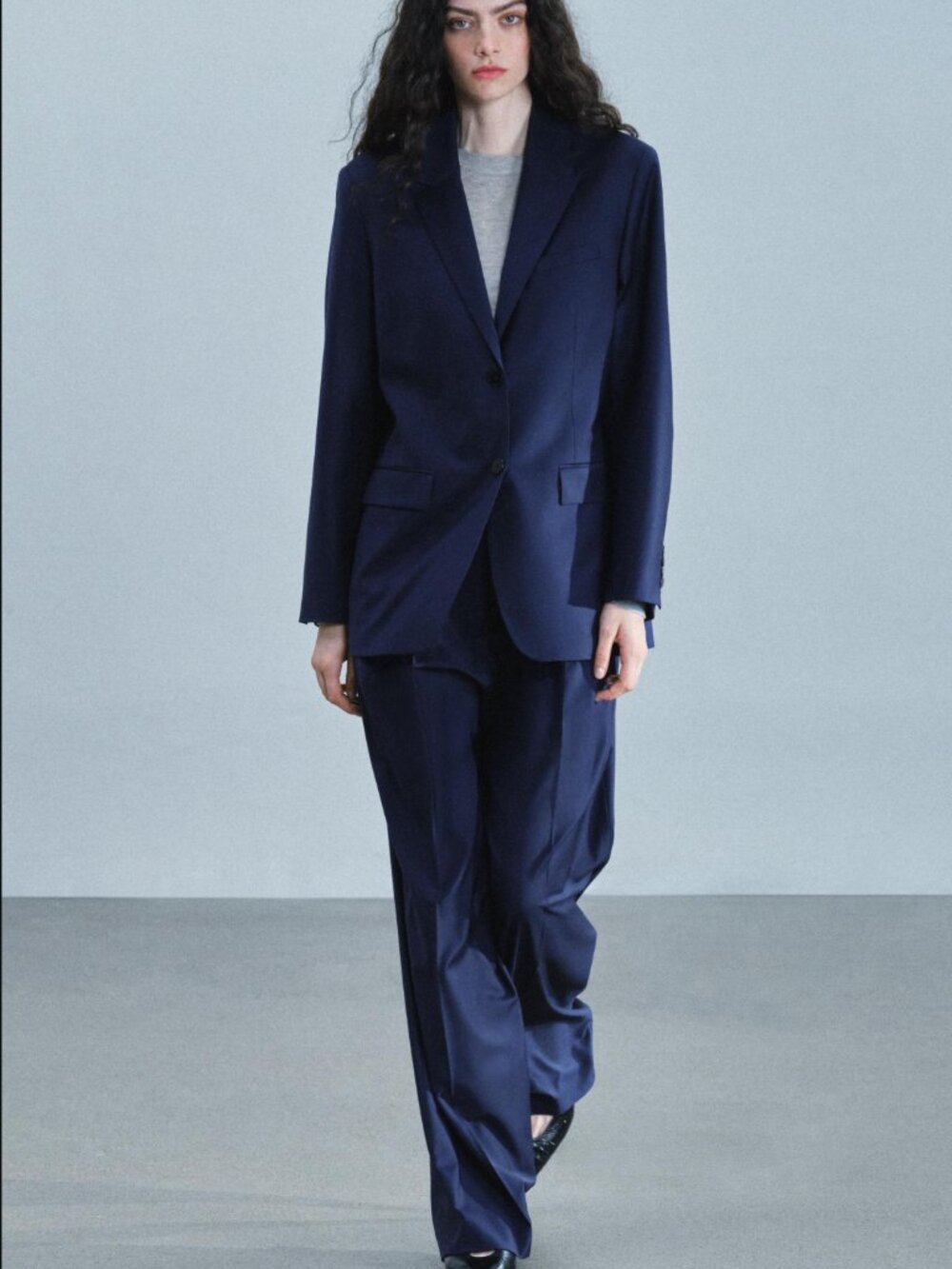 ZW COLLECTION WOOL-BLEND DARTED PANTS